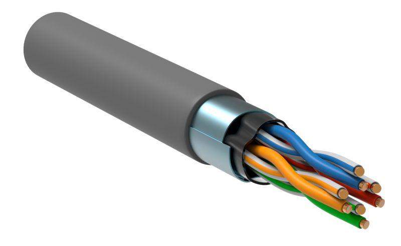 кабель витая пара f/utp кат.5e 4х2х24awg solid pvc сер. (м) itk lc1-c5e04-311 от BTSprom.by