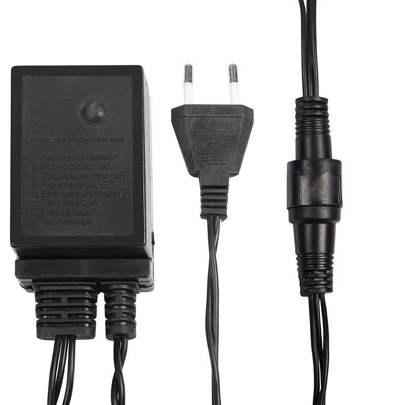  Гирлянда светодиодная "Твинкл Лайт" 10м 100LED желт. 10Вт 220-240В IP65 с контроллером 8 режимов провод ПВХ черн. Neon-Night 303-131 фото в каталоге от BTSprom.by