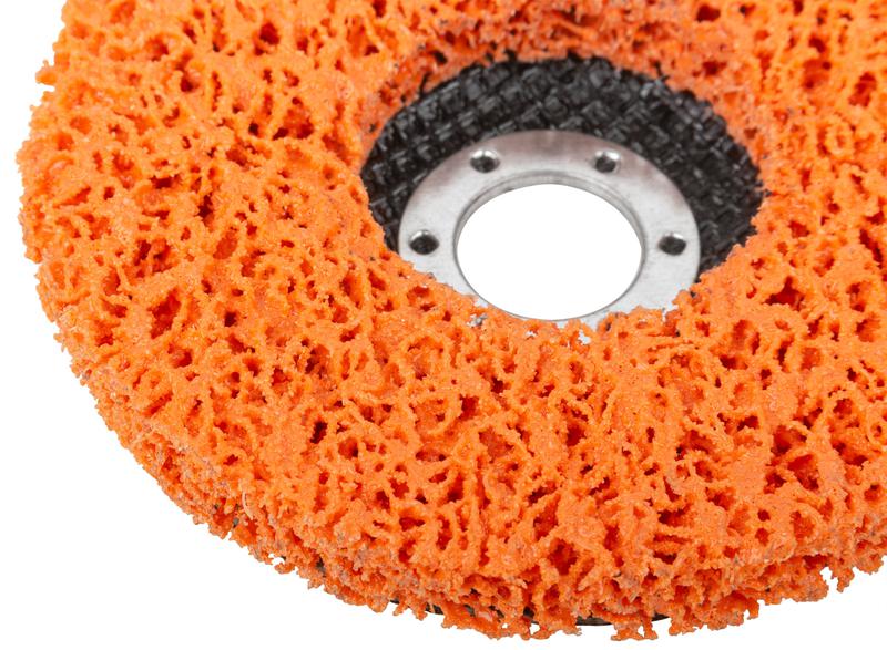  Диск зачистной полимерный 125мм очень жесткий оранж. MOS 39637М фото в каталоге от BTSprom.by
