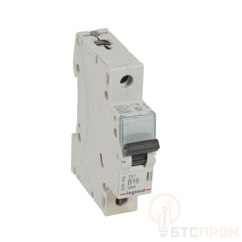 Выключатель автоматический модульный 1п B 16А 10кА TX3 6000 1мод. 230/400В Leg 403860 фото в каталоге от BTSprom.by  Выключатель автоматический модульный 1п B 16А 10кА TX3 6000 1мод. 230/400В Leg 403860 фото в каталоге от BTSprom.by