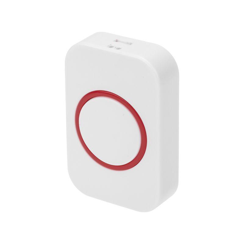  Звонок беспроводной дверной переливающийся 38 мелодий IP44 бел./красн. Rexant 73-0016 фото в каталоге от BTSprom.by