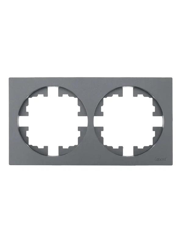 рамка 2-м osen горизонт. квадрат сер. матов. lezard 743-7400-147 от BTSprom.by