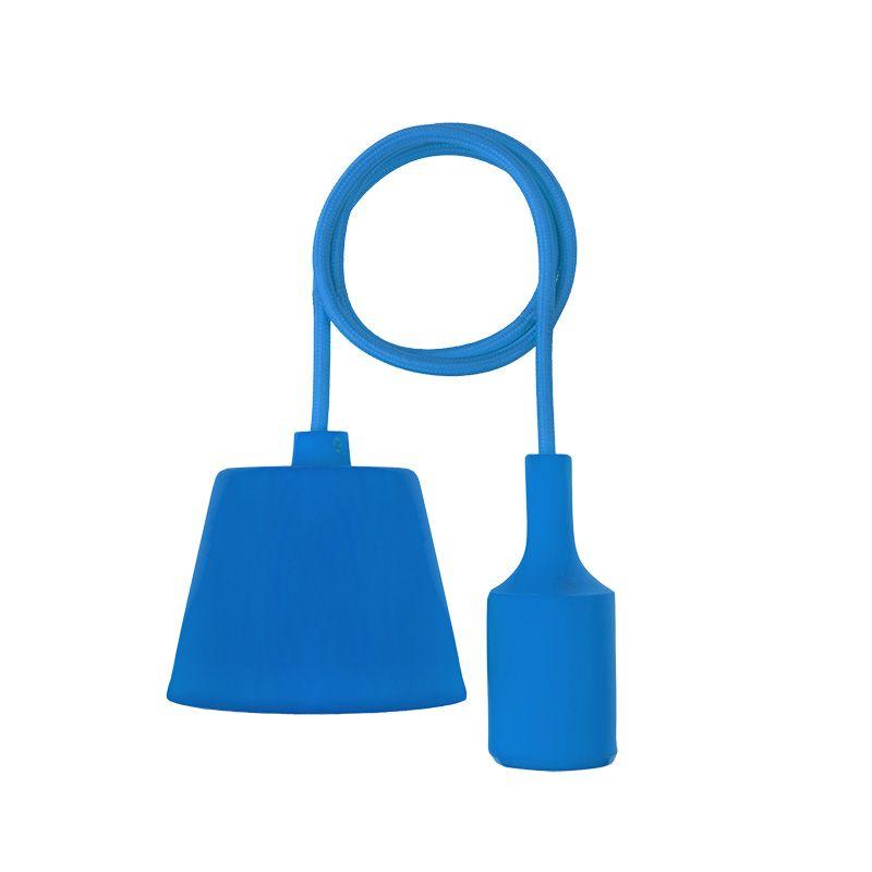  Патрон E27 силиконовый со шнуром 1м син. Rexant 11-8885 фото в каталоге от BTSprom.by