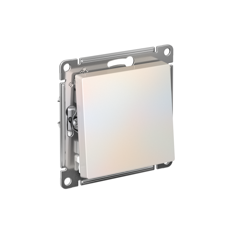 выключатель 1-кл. сп atlasdesign 10а ip20 (сх. 1) 10ax с самовозвратом механизм жемчуж. se atn000415 от BTSprom.by