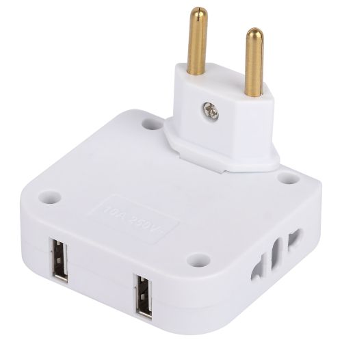  Разветвитель электрический 2-м 10А SPF-2-FL-USB 2USB поворотн. бел. Эра Б0069089 фото в каталоге от BTSprom.by