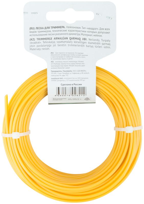  Леска для садовых триммеров "Квадрат" 2.5ммх25м FIT 78007 фото в каталоге от BTSprom.by
