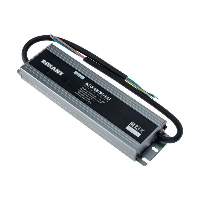  Источник питания 100Вт 24В с проводами IP67 пластик Rexant 201-100-6 фото в каталоге от BTSprom.by