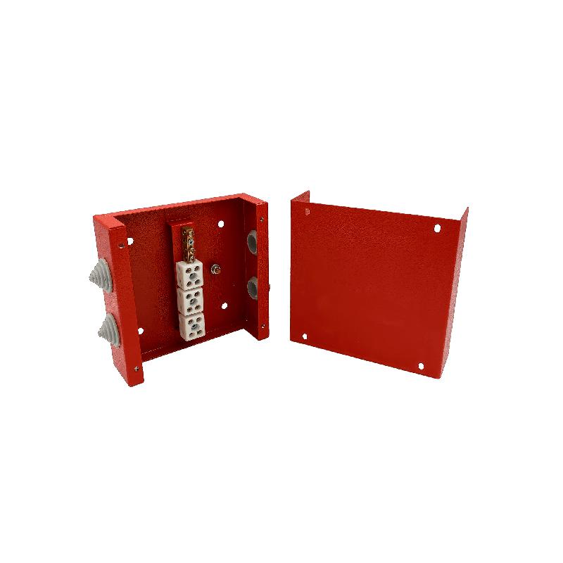  Коробка распределительная огнестойкая 130х130х40мм IP41 КРОПС-ST2 FRJB-KM-ST2-6-04-КРОПС-IP41 для кабелей до 6кв.мм 4 клеммы КМ KR0090 фото в каталоге от BTSprom.by