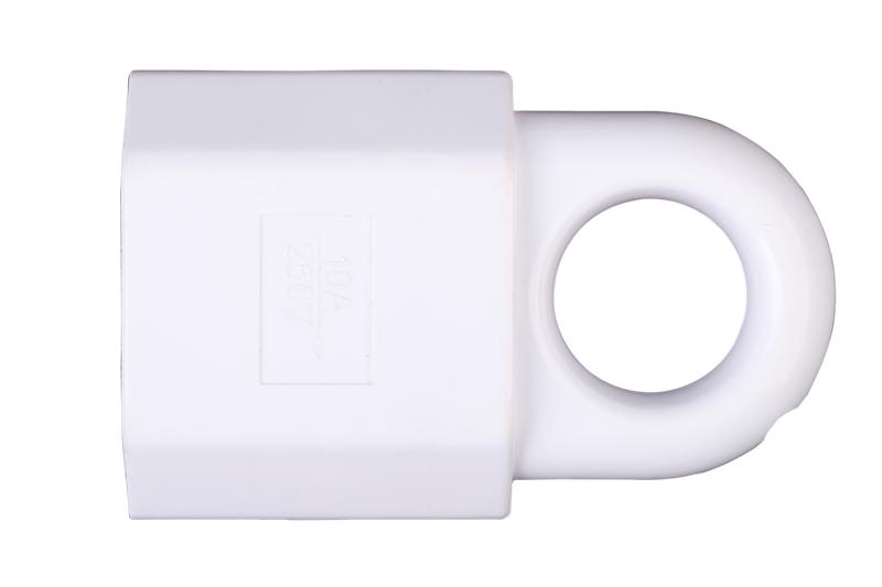  Розетка кабельная пластик прямая (под евровилку) б/з с кольцом 10А 250В IP20 бел. Duwi 30460 9 фото в каталоге от BTSprom.by