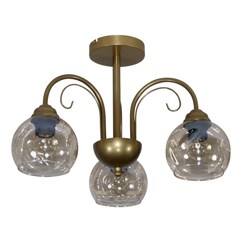 светильник "берта" 131 (плафон 8425) нсб 01-3х60-158 e27 (им) потолочн. зол. элетех 1005405447 от BTSprom.by