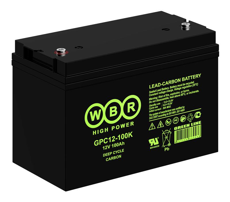  Аккумулятор тяговый 12В 100А.ч WBR GPC12-100K WBR фото в каталоге от BTSprom.by