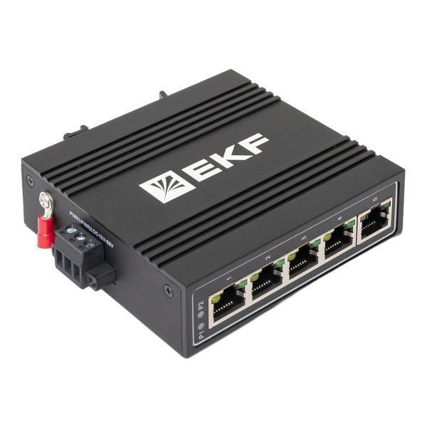  Коммутатор неуправляемый промышленный U-5T 5 портов 10/100Base-T(X) RJ45 монтаж на DIN-рейку TSX EKF TSX-U-5T фото в каталоге от BTSprom.by