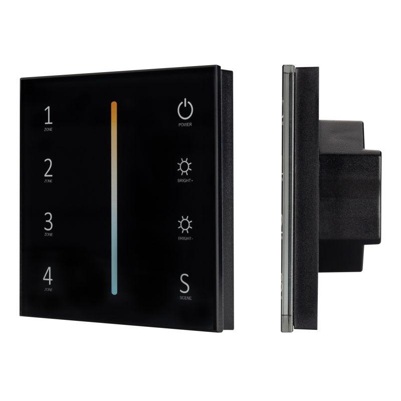 панель sens smart-p43-mix black (230в 4 зоны 2.4g) (ip20 пластик) arlight 028137 от BTSprom.by