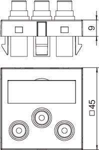 Рамка Modul45 мультимедийная Audio-Video MTG-12R L AL1 серебр. OBO 6105168 фото в каталоге от BTSprom.by  Рамка Modul45 мультимедийная Audio-Video MTG-12R L AL1 серебр. OBO 6105168 фото в каталоге от BTSprom.by