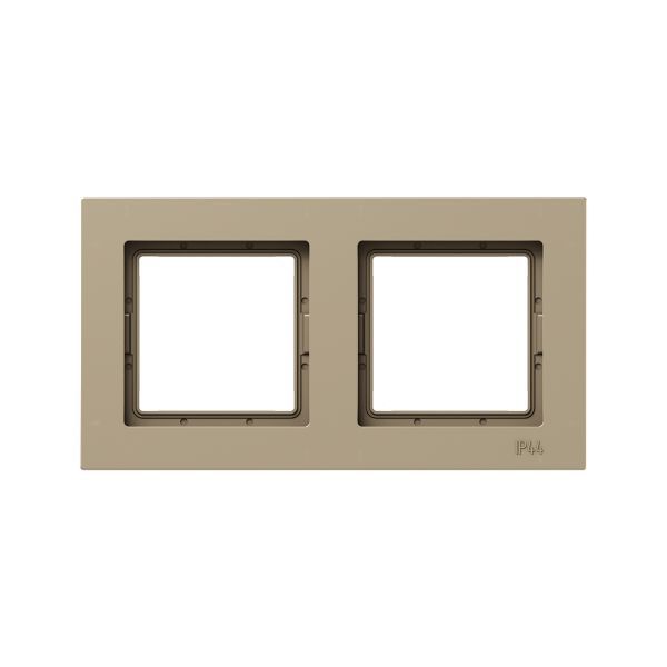 рамка 2-м эпика ip44 пластик шампань ekf up1-fpc-02-44 от BTSprom.by