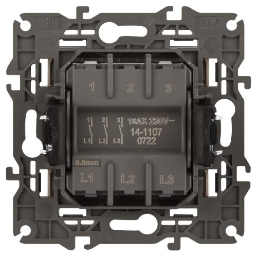  Выключатель 3-кл. СП Elegance 14-1107-02 10А IP20 250В 10AX механизм сл. кость Эра Б0034250 фото в каталоге от BTSprom.by