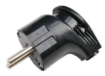 вилка угловая с з/к 16а черн. 4210 in home 4690612009049 от BTSprom.by