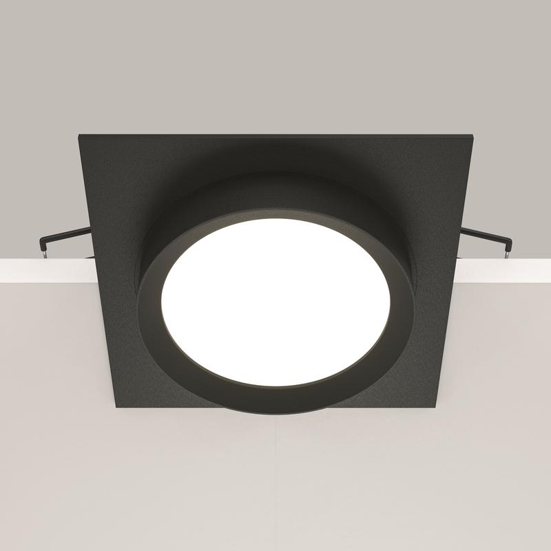  Светильник Hoop 1х12Вт GX53 встраив. Maytoni DL086-GX53-SQ-B фото в каталоге от BTSprom.by