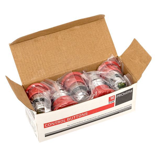  Механизм кнопки исполнительный XB4 "Грибок" возврат. без фиксации без подсветки красн. PROxima EKF XB4BC-R фото в каталоге от BTSprom.by