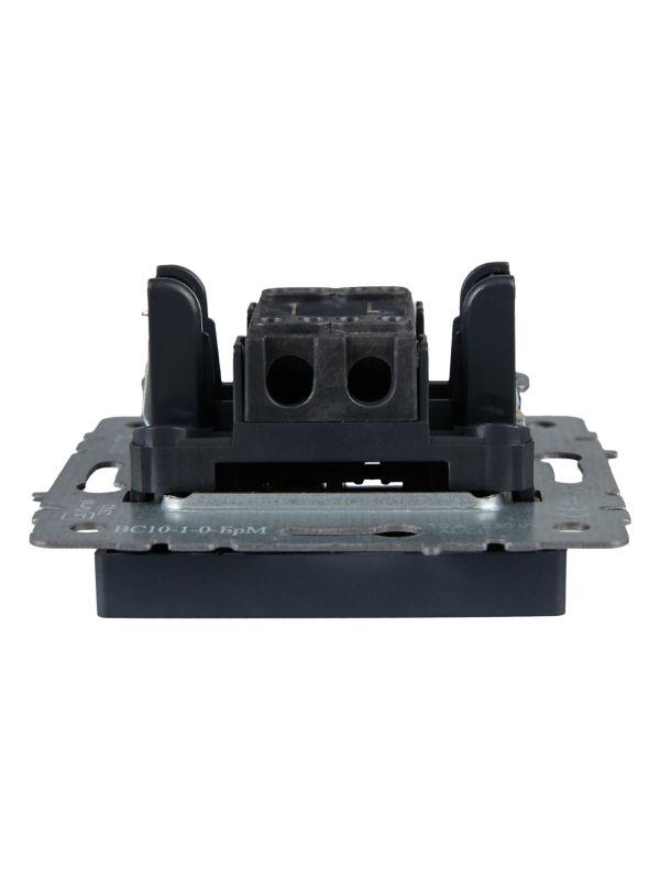  Выключатель 1-кл. СП BRITE ВС10-1-0-БрМ 10А механизм маренго IEK BR-V10-0-10-K35 фото в каталоге от BTSprom.by