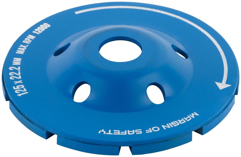  Диск шлифовальный алмазный посадочный диаметр 22.2мм два ряда сегментов 125мм MOS 39518М фото в каталоге от BTSprom.by