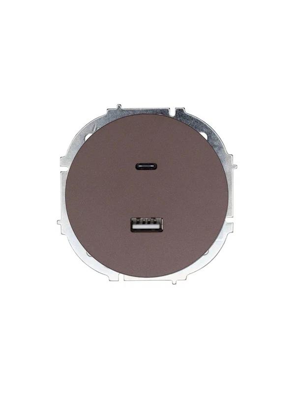 розетка 1-м сп osen tc+ usb разъем механизм шоколад lezard 743-7388-192tc от BTSprom.by
