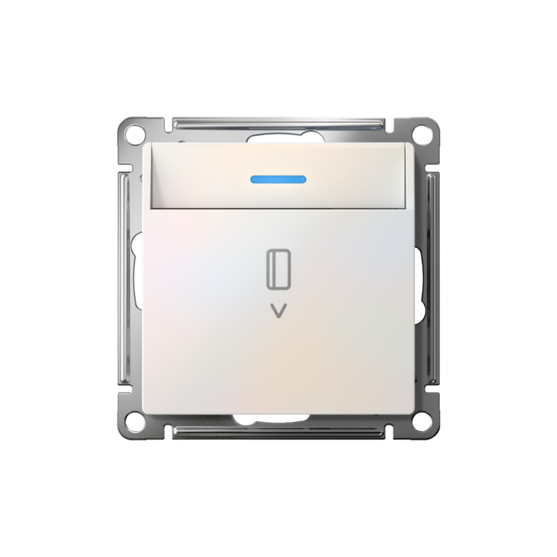 выключатель карточный atlasdesign 10а с подсветкой без задержки отключения механизм жемчуж. se atn000414 от BTSprom.by