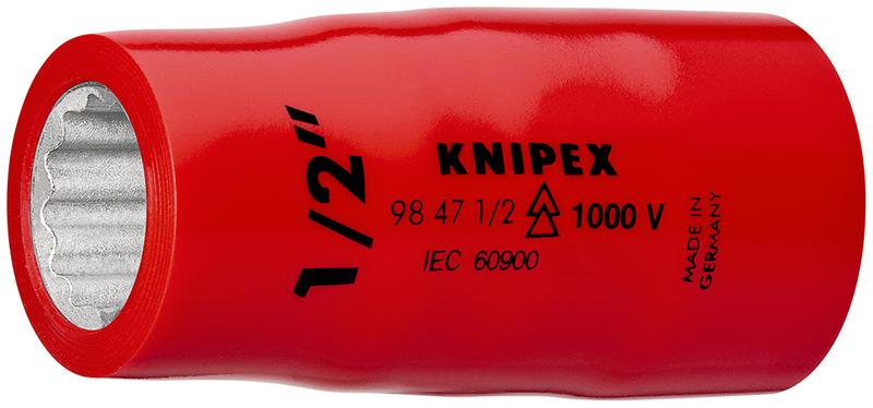 головка торцевая vde 1000в dr 1/2дюйм bihex двойн. шестигранник дюймовая 3/4дюйм диэлектрическая knipex kn-98473_4 от BTSprom.by