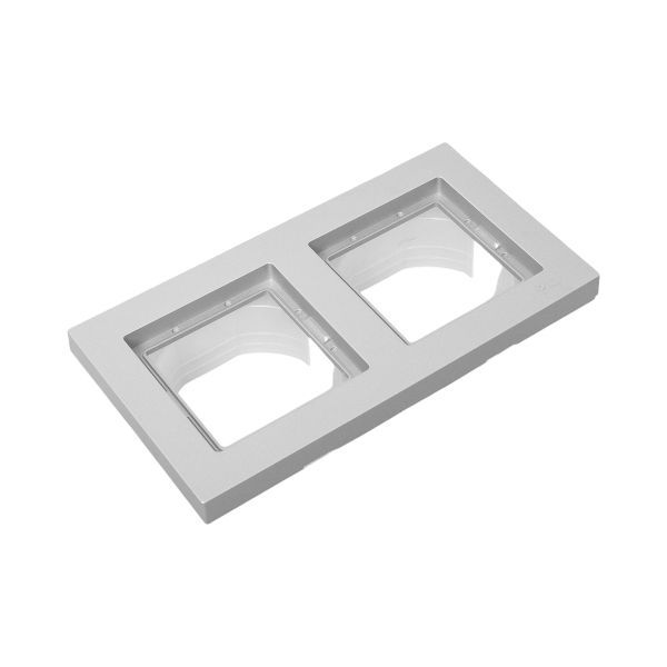  Рамка 2-м Эпика IP44 пластик алюм. EKF UP1-FPA-02-44 фото в каталоге от BTSprom.by