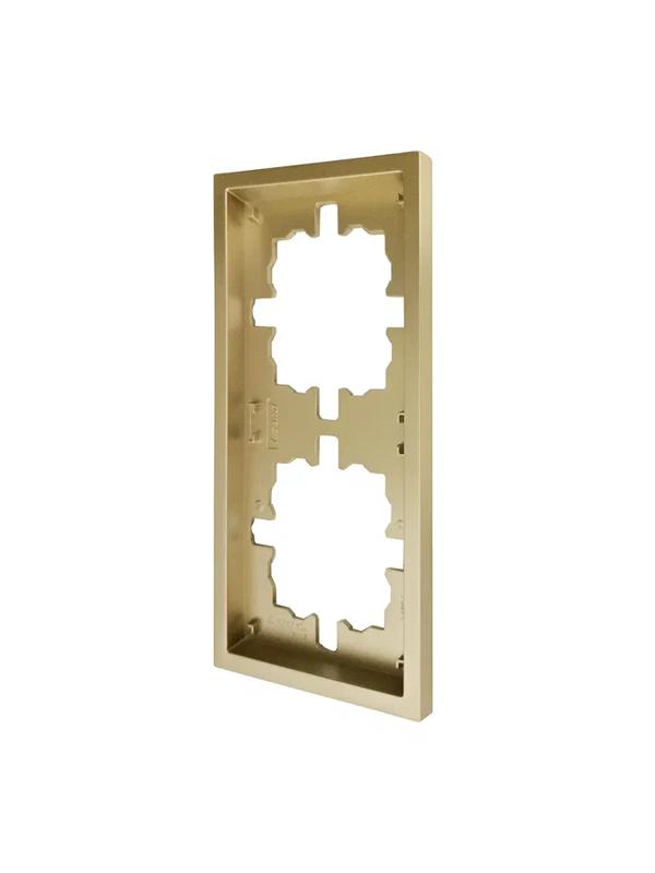  Рамка 2-мест. горизонт. ZIMA зол. LEZARD 704-3600-147 фото в каталоге от BTSprom.by