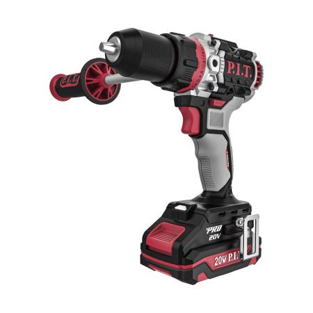 дрель ударная аккумуляторная бесщеточная х-driver 20в 75нм 13мм 2 скорости 1х2а.ч заряд. устр. (кейс) p.i.t. psb20h-13d/1 от BTSprom.by