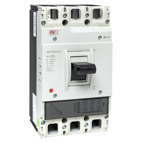 выключатель автоматический 400а 50ка av power-3/4 etu2.2 averes ekf mccb-34-400-2.2-av от BTSprom.by