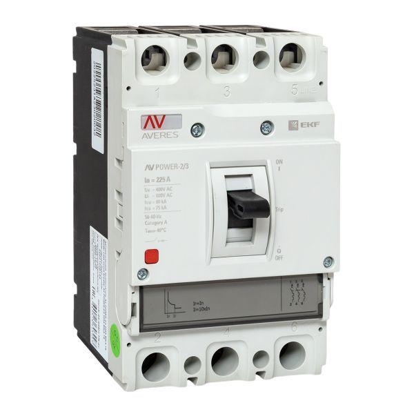 выключатель автоматический 225а 80ка av power-2/3 tr averes ekf mccb-23-225h-tr-av от BTSprom.by