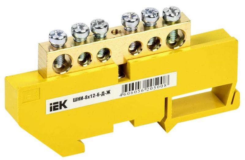 шина pe "земля" на din-изол. шни-8х12-6-д-ж iek ynn10-812-6d-k05 от BTSprom.by шина pe "земля" на din-изол. шни-8х12-6-д-ж iek ynn10-812-6d-k05 от BTSprom.by