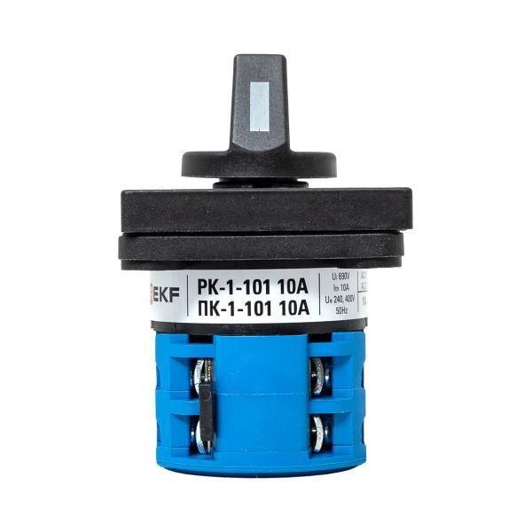  Переключатель кулачковый ПК-1-101 1п 10А "0-1-2-3" EKF pk-1-101-10 фото в каталоге от BTSprom.by
