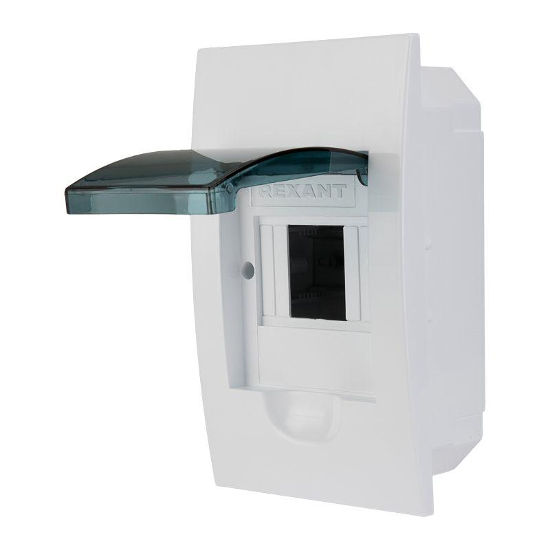  Бокс ЩРВ-П-4 IP41 пластик. бел. Rexant 11-0204 фото в каталоге от BTSprom.by