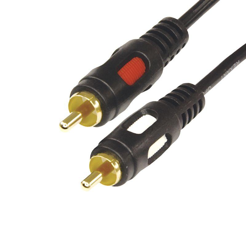 шнур 2rca plug - 2rca plug 5м (gold) rexant 17-0146 от BTSprom.by