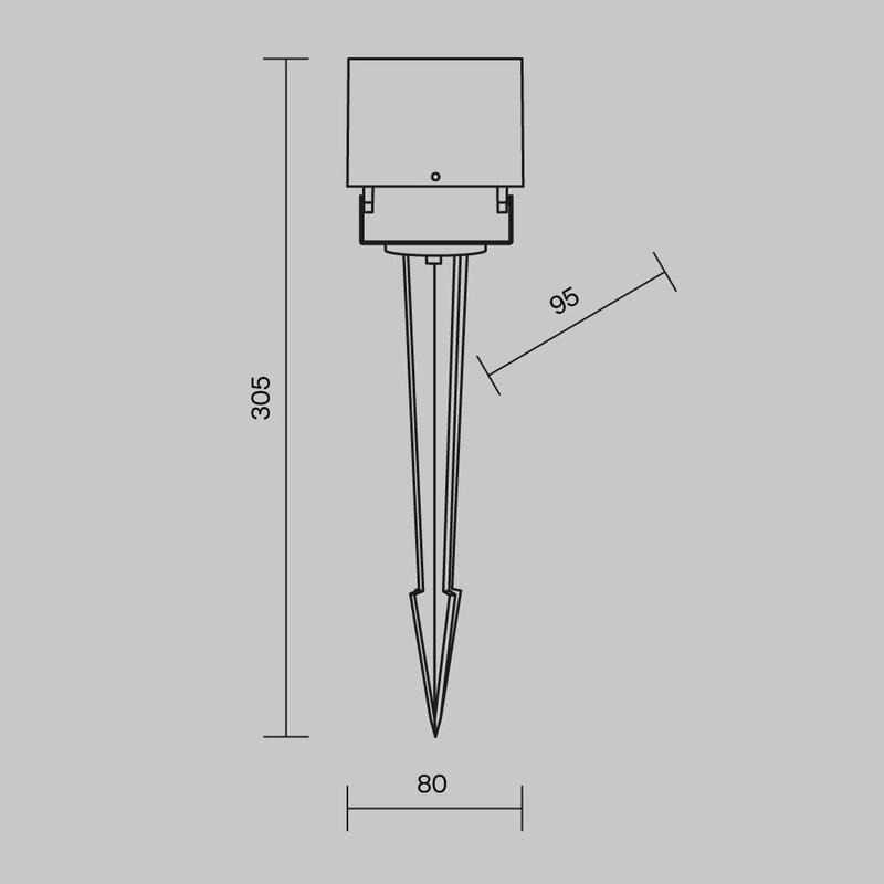  Светильник Ares 8Вт 3000К IP65 ландшафтный Maytoni O309FL-L8B3K фото в каталоге от BTSprom.by