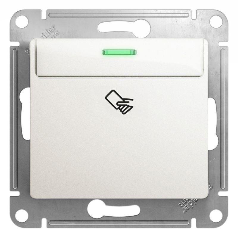 выключатель карточный 1-кл. glossa (сх. 6) механизм перламутр se gsl000669 от BTSprom.by