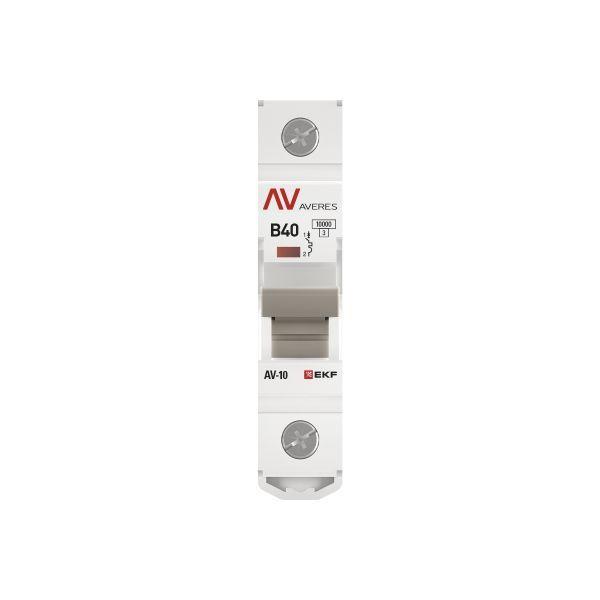 Выключатель автоматический модульный 1п B 40А 10кА AV-10 AVERES EKF mcb10-1-40B-av фото в каталоге от BTSprom.by  Выключатель автоматический модульный 1п B 40А 10кА AV-10 AVERES EKF mcb10-1-40B-av фото в каталоге от BTSprom.by