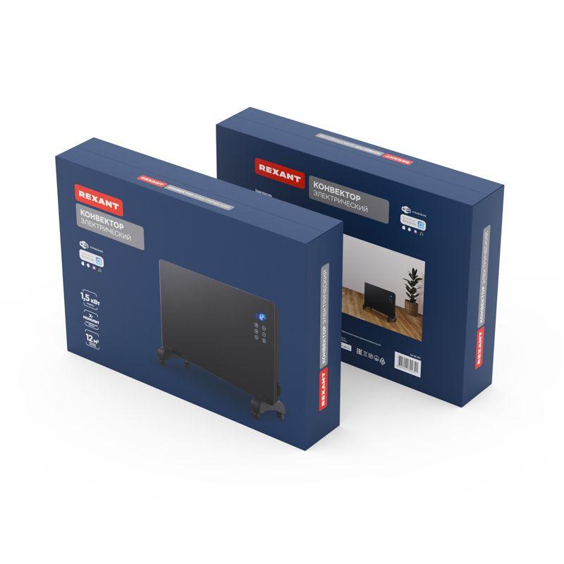  Конвектор электрический с электронным термостатом 1.5кВт Х-нагревательный элемент Wi-fi Rexant 60-0113 фото в каталоге от BTSprom.by