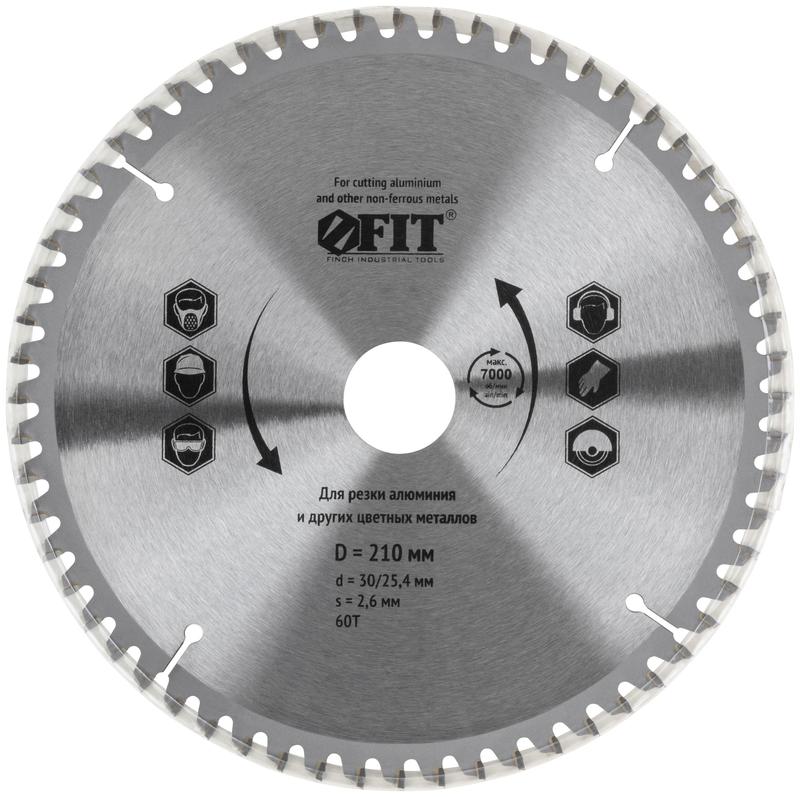  Диск пильный для циркулярных пил по алюм. 210х30/25.4х60T FIT 37786 фото в каталоге от BTSprom.by