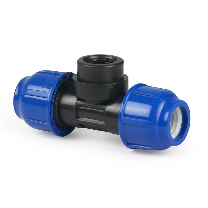 тройник компрессионный внутр. резьба pn16 d40х1 1/2дюйм для пэ труб rtp 24284 от BTSprom.by