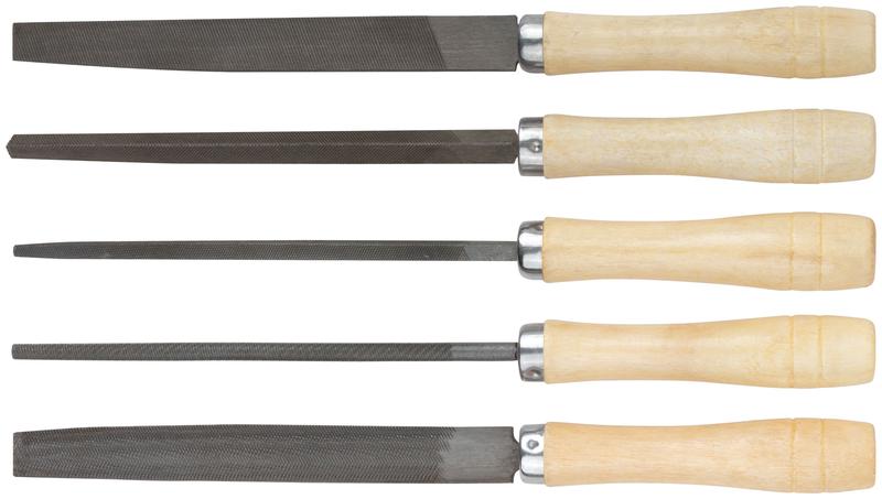 набор напильников 150мм деревянная ручка (5 предметов) курс 42510 от BTSprom.by