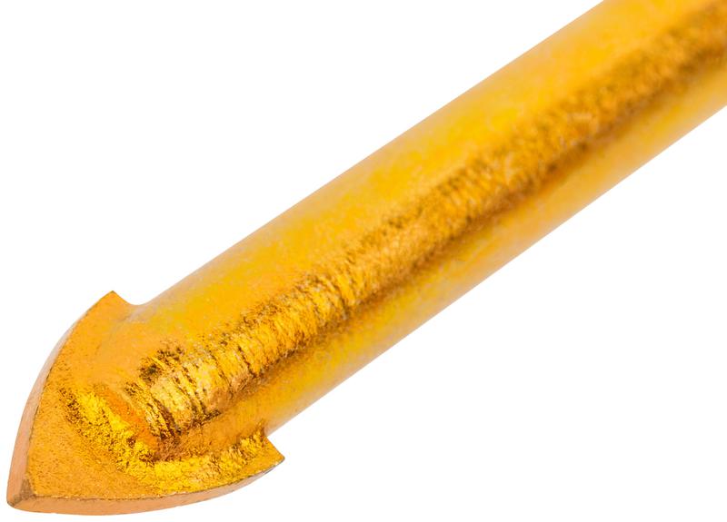  Сверло универсальное по кафелю стеклу керамограниту бетону кирпичу 10х80мм трехгранный хвостовик КУРС 35176 фото в каталоге от BTSprom.by