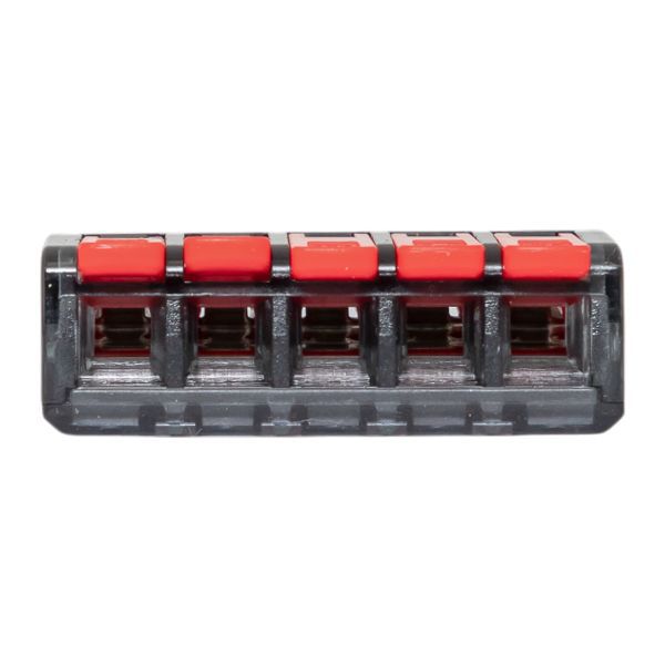  Клемма строительно-монтажная СМК 221-615 5-проводная 0.5-4.0(6)кв.мм с рычагом (уп.25шт) PROxima EKF plc-smk-221-615 фото в каталоге от BTSprom.by