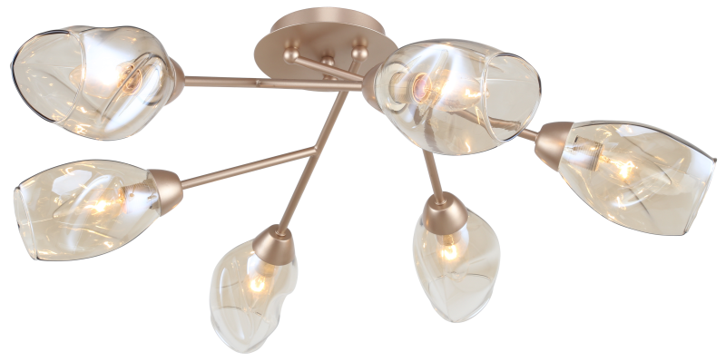 люстра carrie 3124-306 6хe14 40вт модерн rivoli б0055454 от BTSprom.by