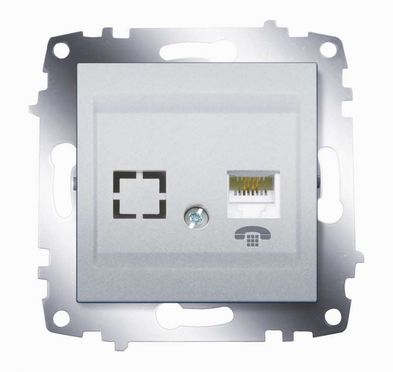 розетка телефонная 2-м cosmo rj11 + гнездо механизм алюм. abb 619-011000-221 от BTSprom.by розетка телефонная 2-м cosmo rj11 + гнездо механизм алюм. abb 619-011000-221 от BTSprom.by