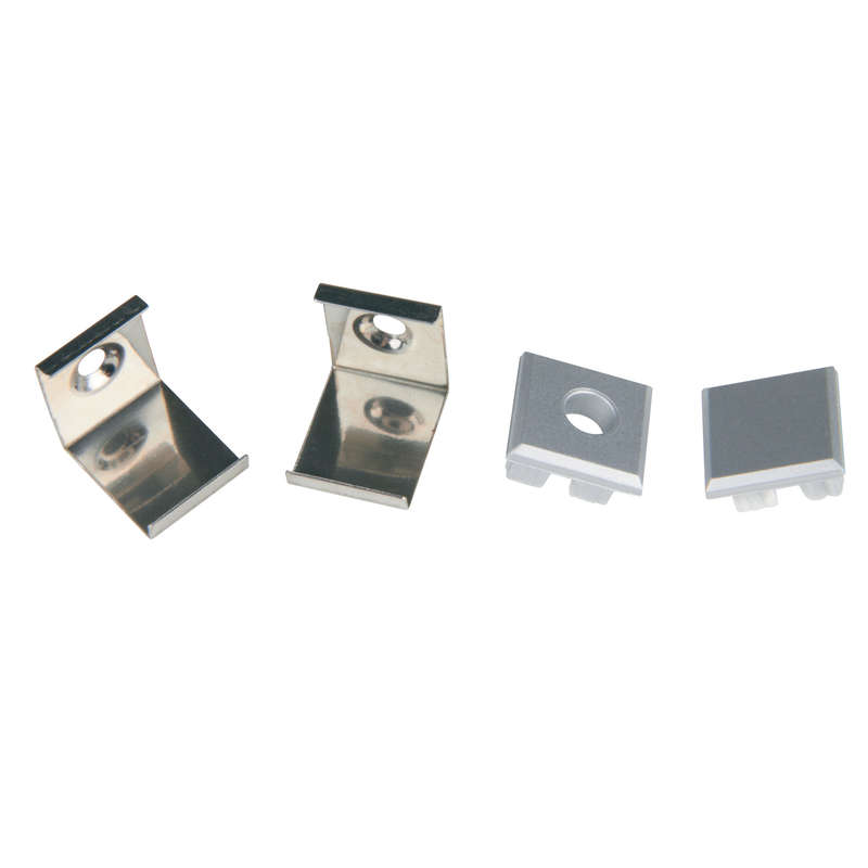 набор аксессуаров ufe-n05 silver a polybag для алюм. профиля крепеж. скобы 4шт сталь заглушки 4шт пластик серебр. uniel ul-00000625 от BTSprom.by