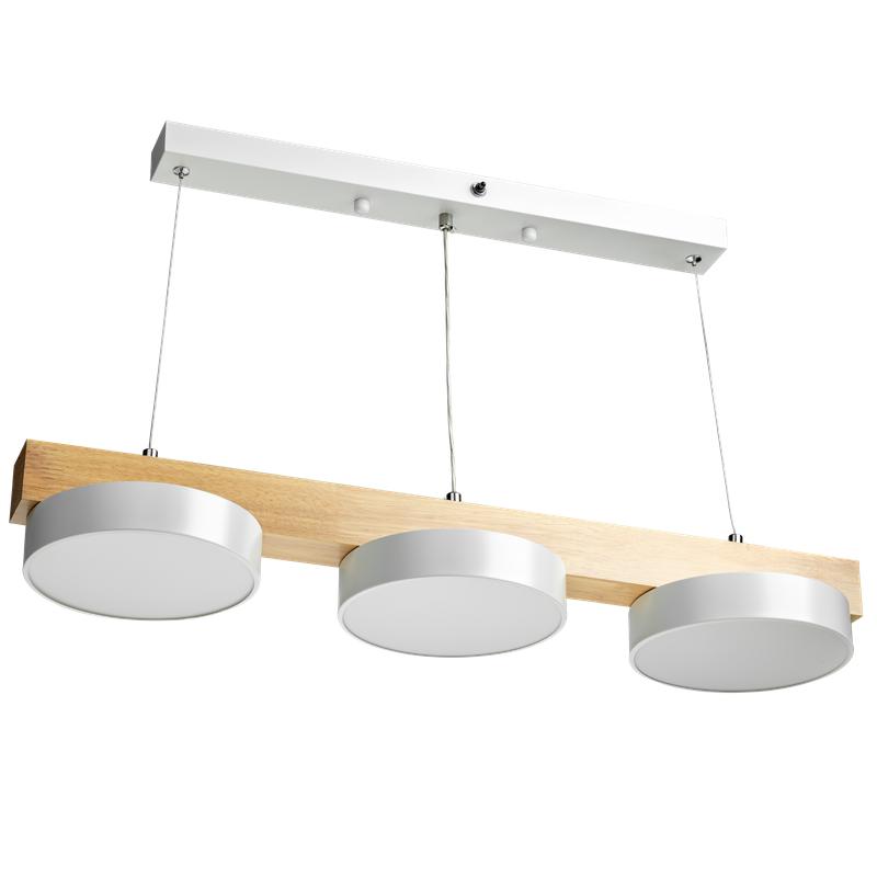 люстра светодиодная racemo 48вт 2700-6400к 18кв.м подвесная ду 3 режима бел./дерево ritter 51607 5 от BTSprom.by